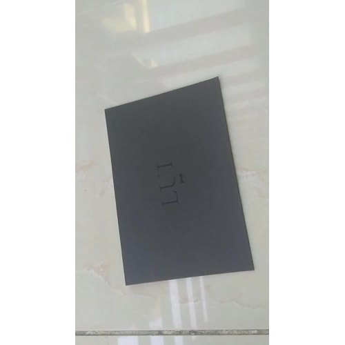 black paper card