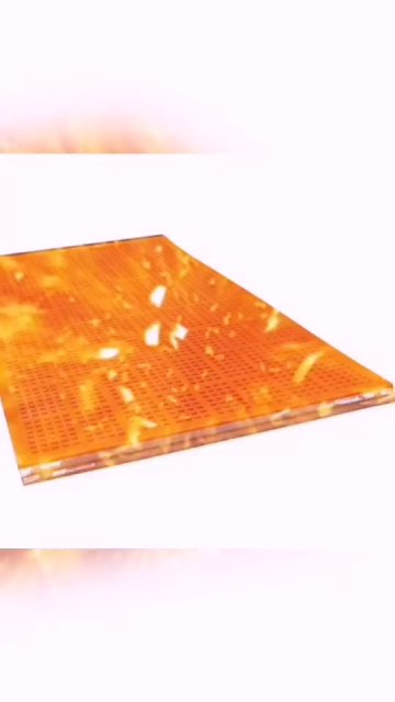 Chemical plant vibrating screen equipment heavy-duty screen media polyurethane corrugated self-cleaning wire mesh1