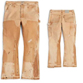 Χονδρική ζεστή πώληση τσέπης τζιν για άνδρες vintage patch stretch denim pants1