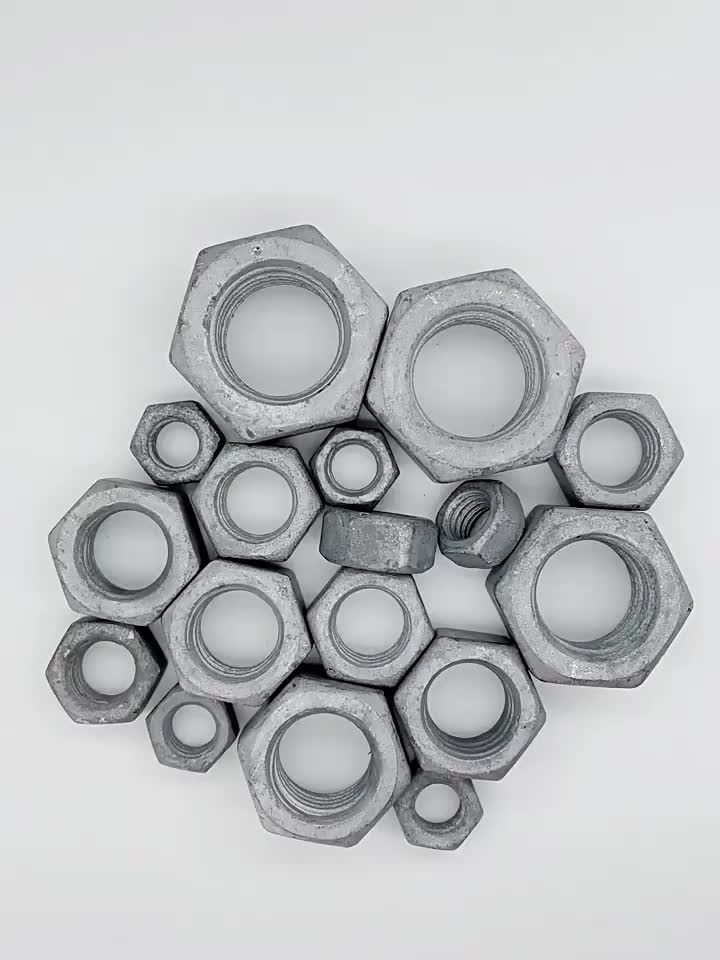 HDG DIN934 Nuci de hexagon din oțel carbon