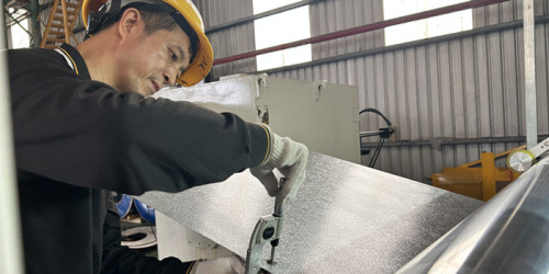 Tôles d'acier gaufrées peau d'orange PCM Métal