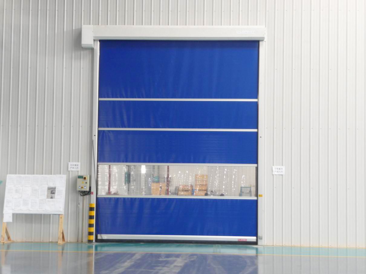 Magnetic forklift sensor PVC rapid roller door