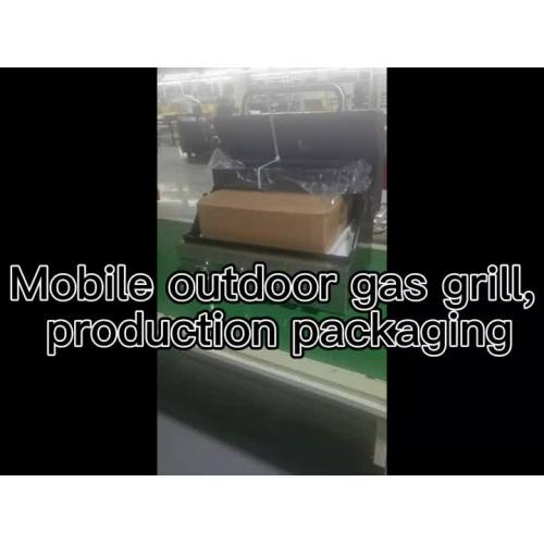 The whole packaging process of outdoor gas grill