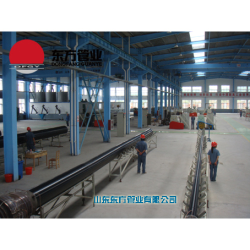 UHMW-PE pipe production operation area