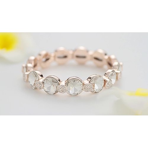 Heißer Verkauf rosariode Gold plattiert handgefertigte Damen Crystal Diamond Armband1