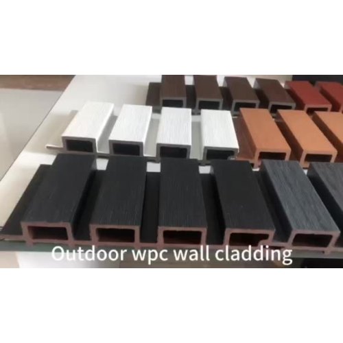 Material de decoração por atacado Certificado Instalação rápida Exterior WPC Integrada parede Cladding1