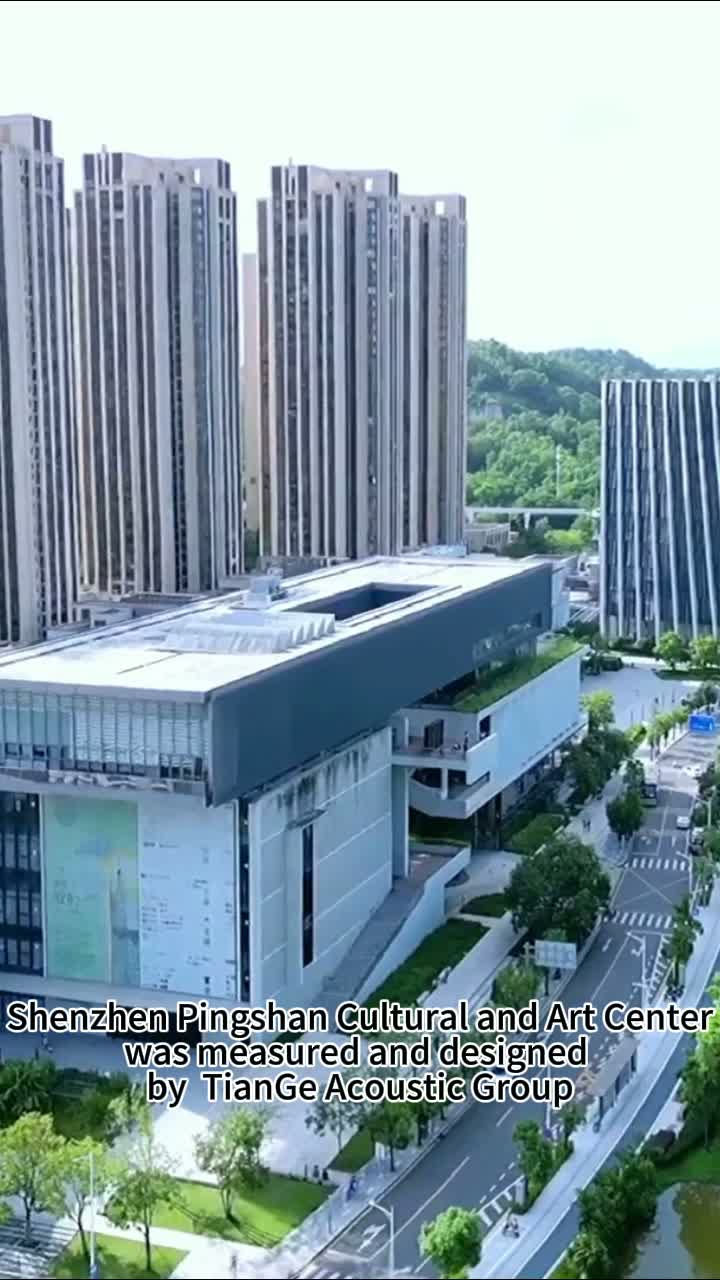 O Centro Cultural e de Arte Shenzhen Pingshan foi medido e projetado pelo TianGe Acoustic Group