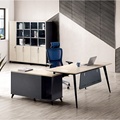Customized Veneer Teak Maple Color Professional Discount Home Office Desk1