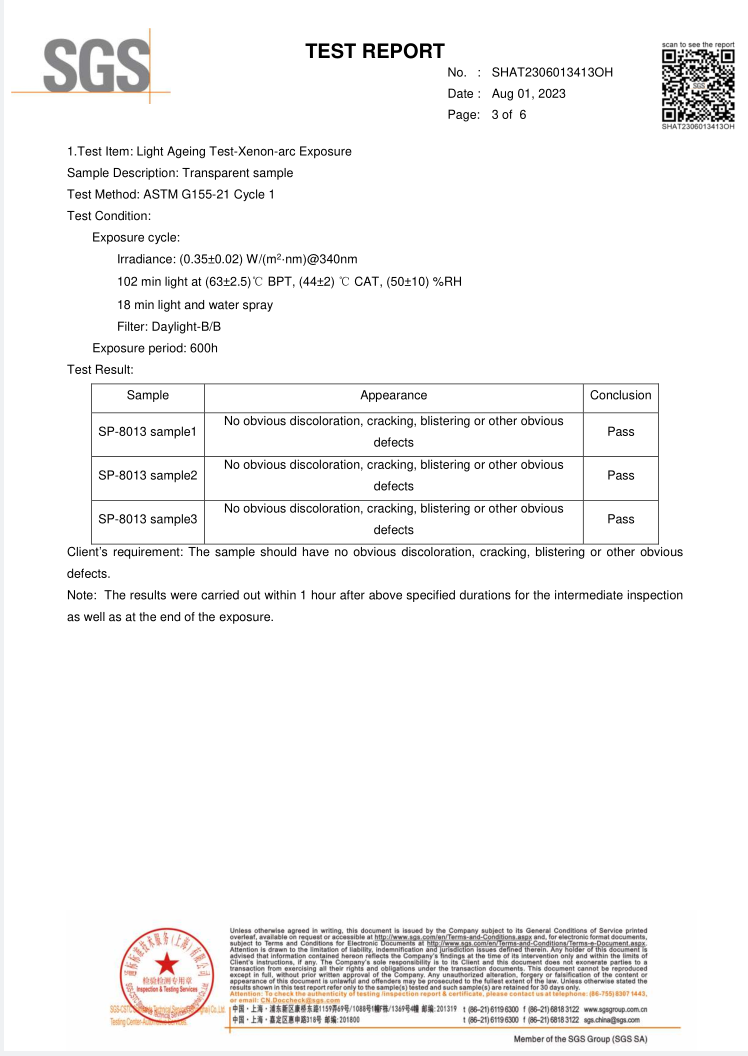 SGS-CSTC Standards Test Report 