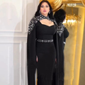 دبی Jalabiya Muslim Kaftan 2023 Robe Caftan Marocain Maxi Dress Beach Elegant Kaftan1