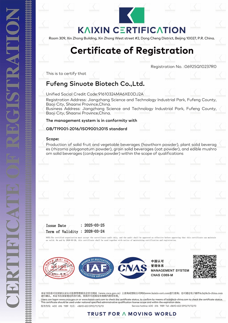 Certificate of Registration