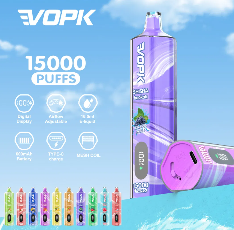 Vopk shisha narguilé 15000 bouffées