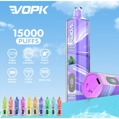 Vopk shisha narguilé 15000 bouffées