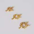 18K Gold Plated Brass Quick Release Clasps 11mm 13mm 15mm 20PCS/Bag1