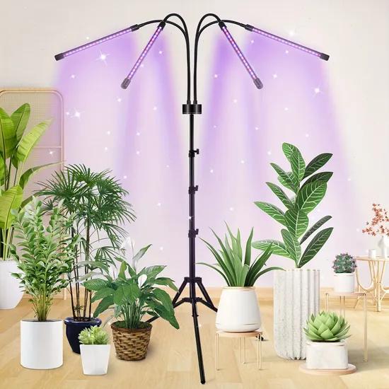 Luz de crecimiento de la planta de espectro completo de pie plegable con temporizador1