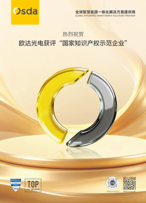 Big news ! Oda Optoelectronics was awarded ' National Intellectual Property Demonstration Enterprise '.