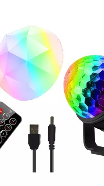 Remote Control  Magic Ball Light Club Stage RGB Colorful Disco And Party DJ  Disco Dancing Magic Rotating Light Musical Player1