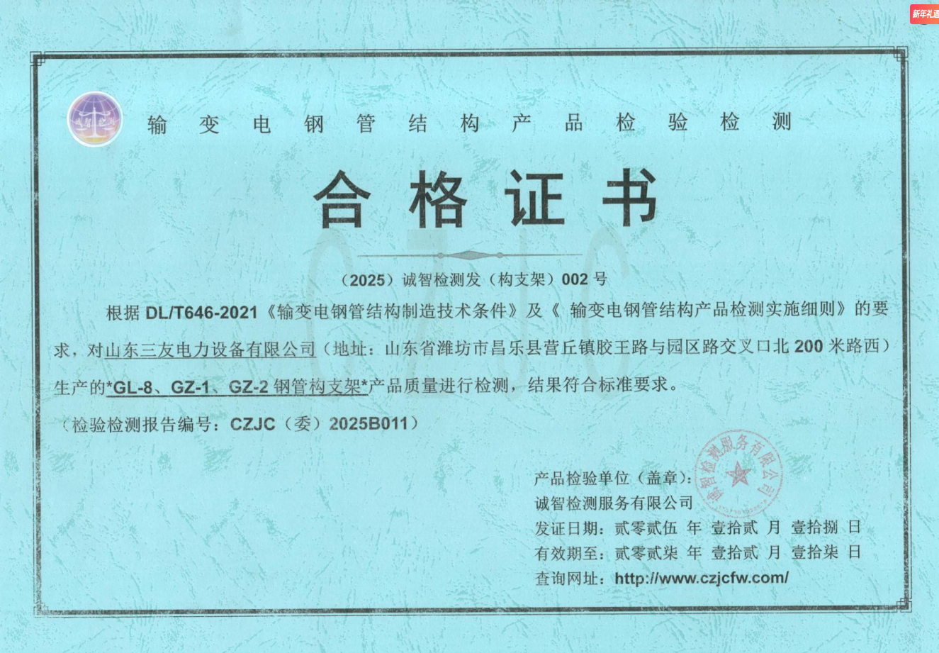 Structural Inspection Certificate 2025