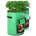 Felt potatis odla väska tyg planter potten trädgårdsäckar för utomhus 10 gallon1