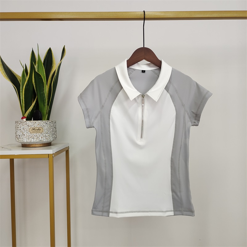 Light grey and white shirt for riding