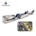 Vegetable Hair Roller Bubble Cleaning Selection and Cutting Machine Production Line1