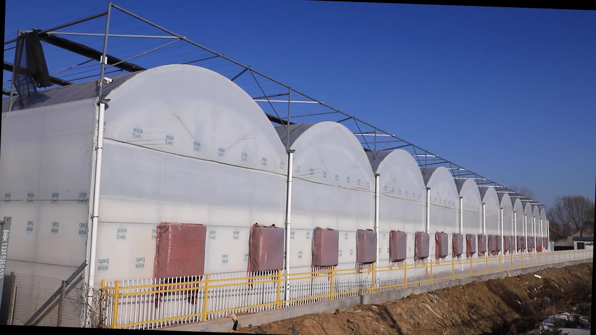 Film plastique personnalisé agricole Green House Tomato Greenhouse Morocco1