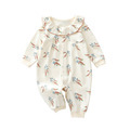 Wholesale Custom Organic Cotton Baby Rompers for Autumn1