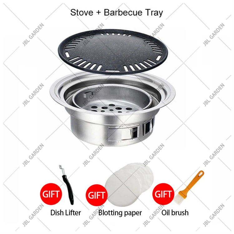 stainless steel BBQ grill