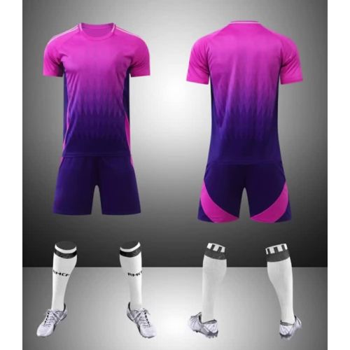 Conjunto de camisa de futebol com listra gradiente respirável