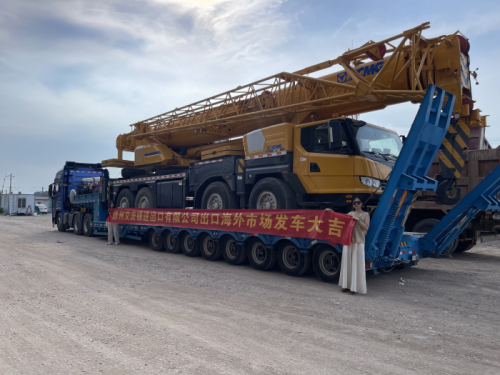 Utilizado XCMG XCT100L6 （Crane de 100 toneladas） Partida com sucesso para a Índia via maquinaria Xuzhou Acedo
