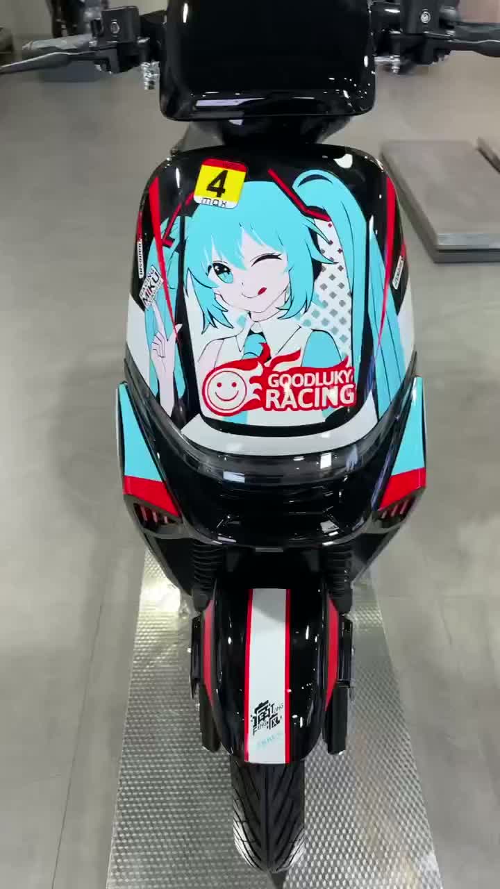 Scooter eléctrico de dibujos animados