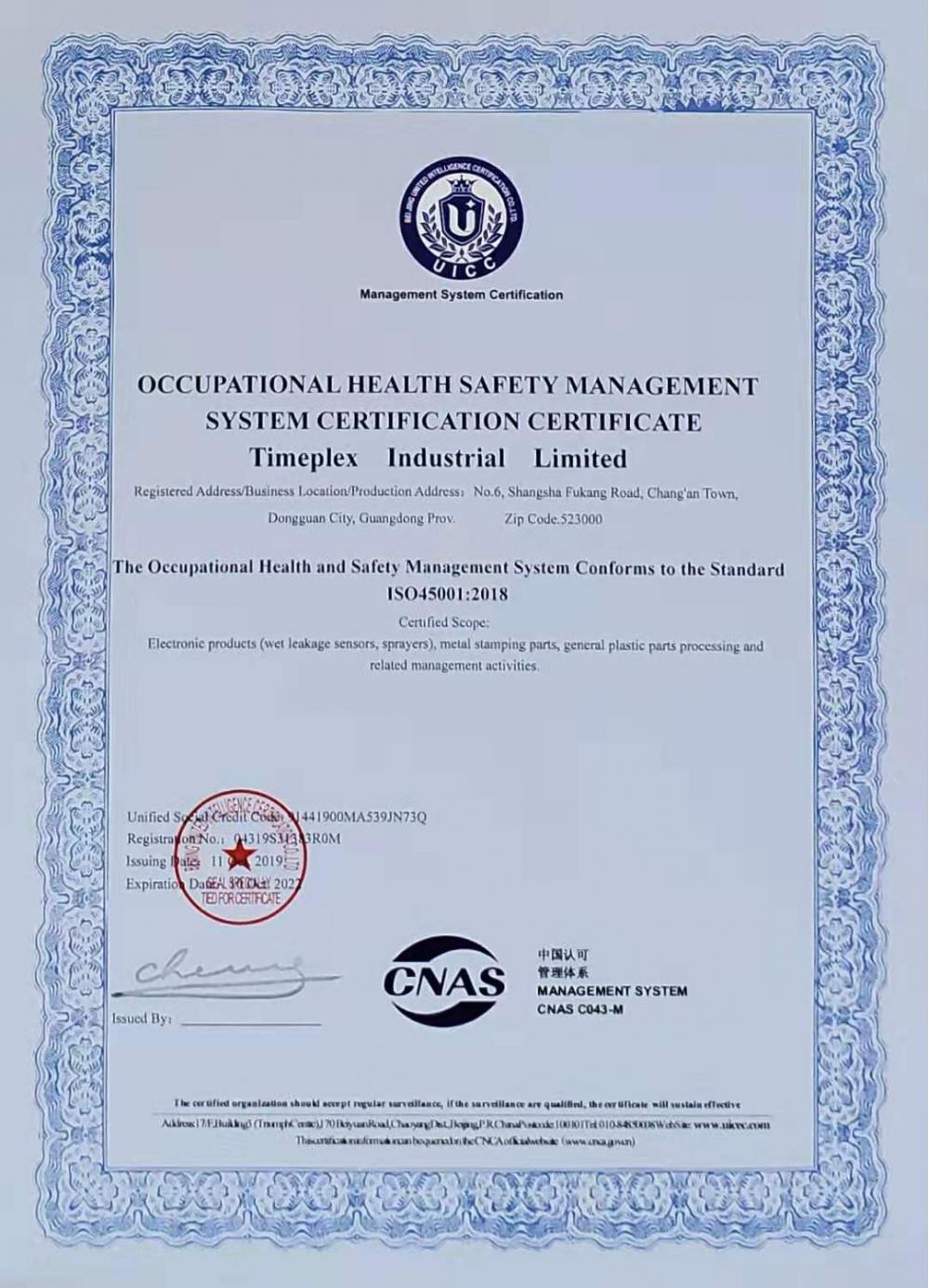 ISO 45001:2018