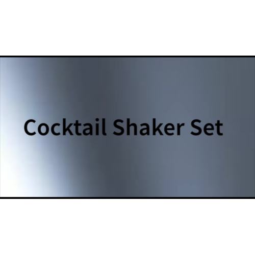 Wine set Cocktail Shaker Set with Stand, Mixology Bartender kit, Home Bar Tools Drink Mixer silver1