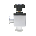 KF/NW16 Stainless Steel Manual Vacuum Poppet Valve - Right Angle Vacuum Valve1