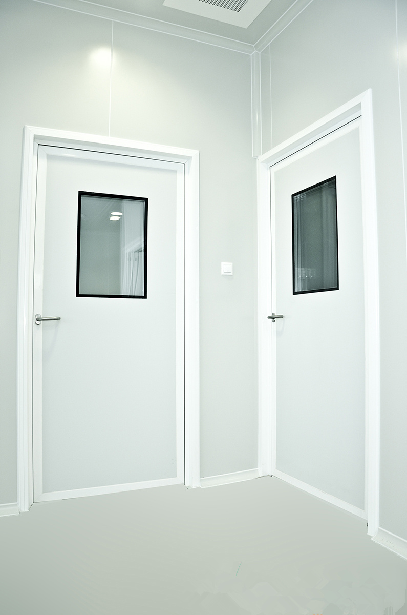 interlocking clean room steel door