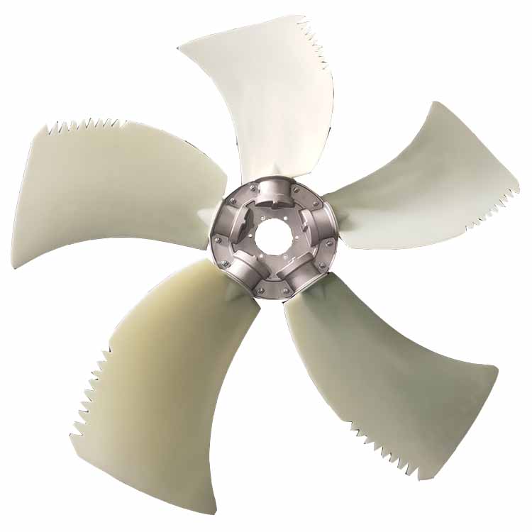 5 wings axial fan impeller plastic fan blades nylon fan for central air conditioning