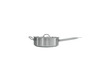 Stainless steel small saucepan with handle