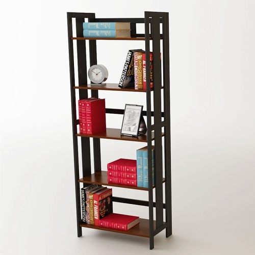 use of 4-shelf wood bookcase