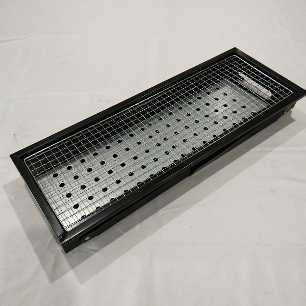 Privoi de dispositif pliable 60x22cm populaire ptie paille avec du tiroir rainure de charbon de bois Bargin BBQ Grill