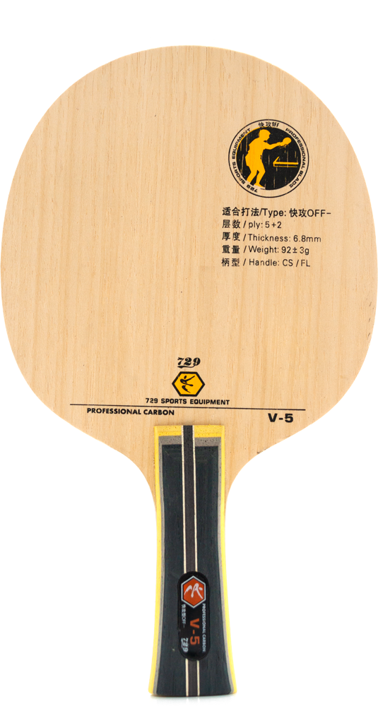 729 V-5 Profesyonel Karbon Ofansif Masa Tenisi Bıçağı