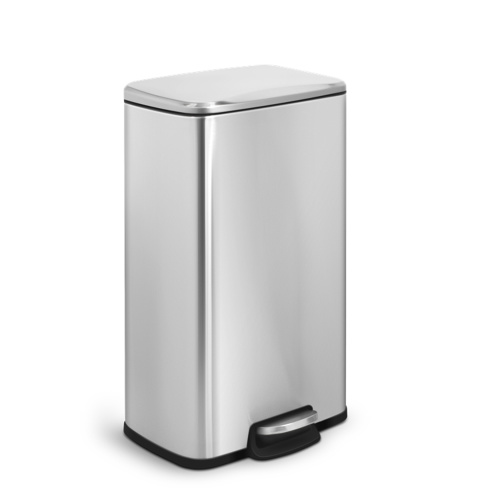 rectangle stainless steel pedal bin