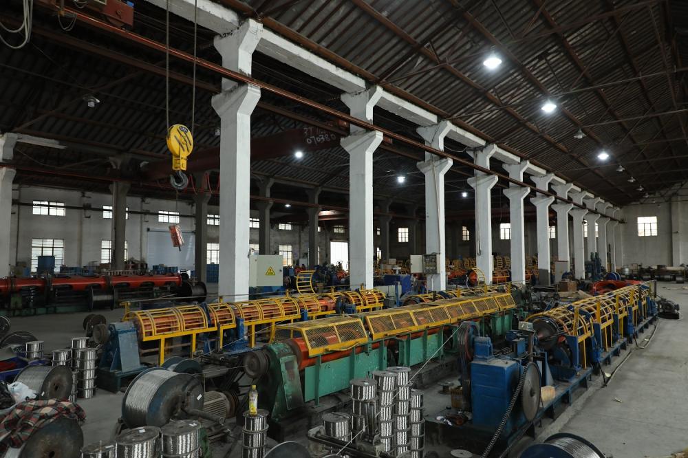 Jukemetal plant for stainless steel wire rope's production