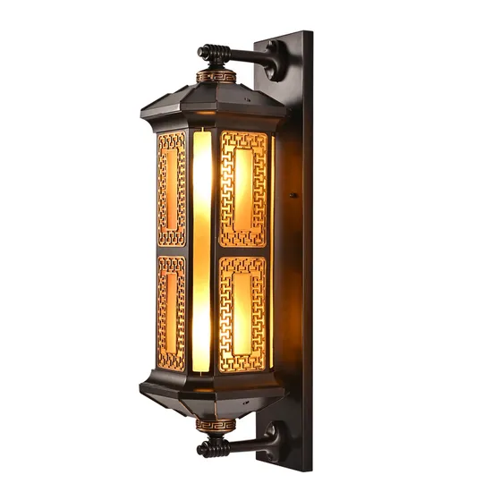 Luz de parede à prova d&#39;água ao ar livre E27 Lâmpada da cabeça do ponto de lâmpada externo Luzes de parede externa da parede Villa Garden Doorway Lights1