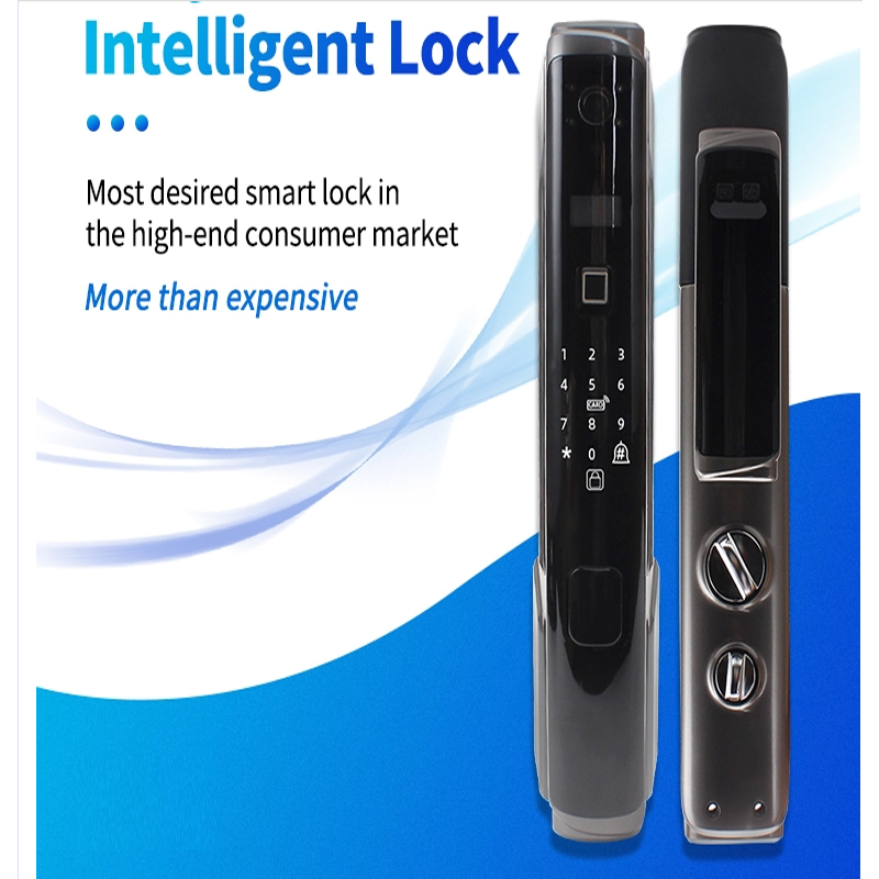 Fully Automatic Modern New Design Electronic Smart Door Lock Fingerprint, Smart Door Lock with camera
