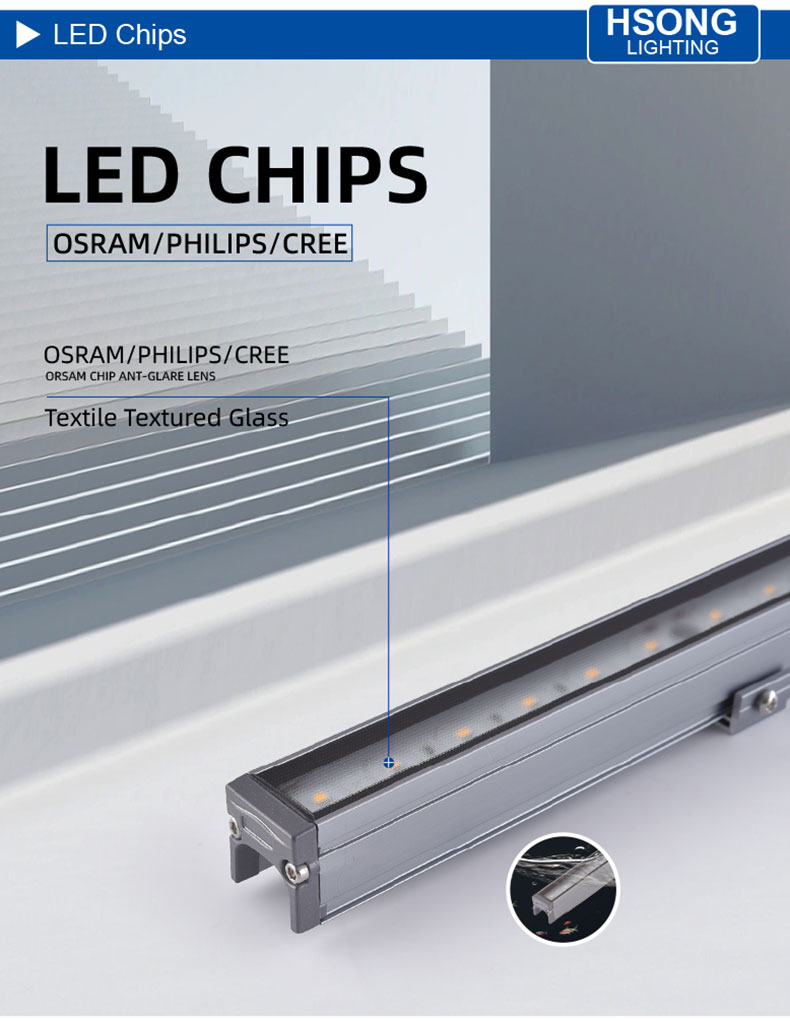 DC24V facade lighting Led Linear Wall Washer DMX China Manufacturers ...