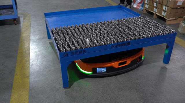 Automated AGV Material Handling System for Finished Precision Cast Valve Components