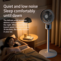 Luftzirkulation, verstellbarer Ventilator, 3000 mAh, Batterie, USB, 3 Geschwindigkeiten, Auf-Ab-Richtung, starker Wind, aus robustem Kunststoff, mit Batterie1
