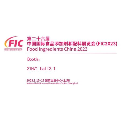 2023 Ingrédients alimentaires Chine (FIC) Aperçu des informations