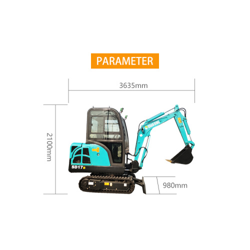 KOSTENLOSER VERSAND! Günstigste Mini -Bagger 3,5 Tonne 1 Tonne 2 Tonnen Mini Bagger Bagger Eimer Crawler Baggermaschine