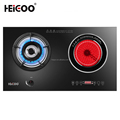 2 Burner Energy Saving Infrared Induction Ceramic Cooker with Tempered Glass Plate1